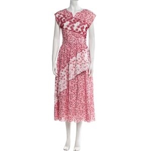 Gül Hürgel A-Line Dress Women's Xs Floral Red